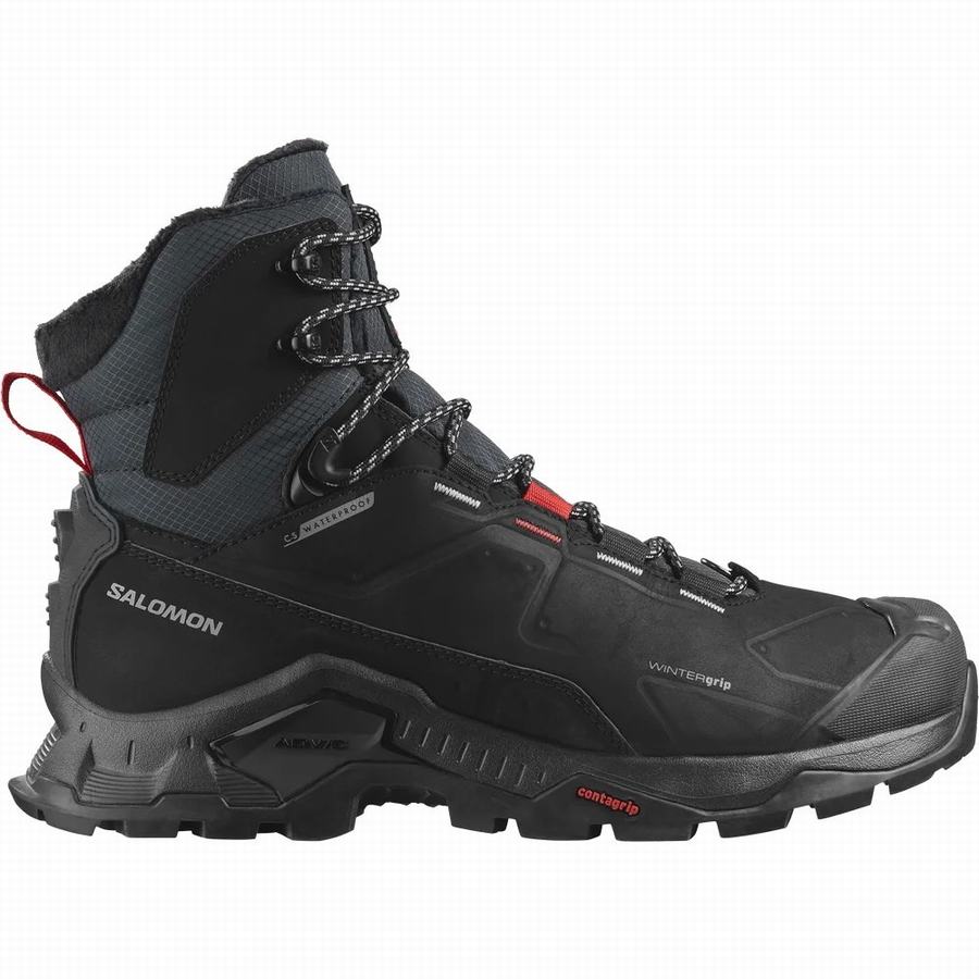 Χειμερινά Μποτάκια Salomon Quest Winter Thinsulate™ Climasalomon™ αδιαβροχα ανδρικα μαυρα [DBN1081YC